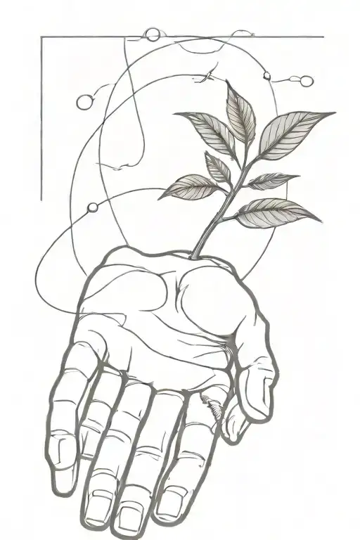 Plant Flying Around On Hand