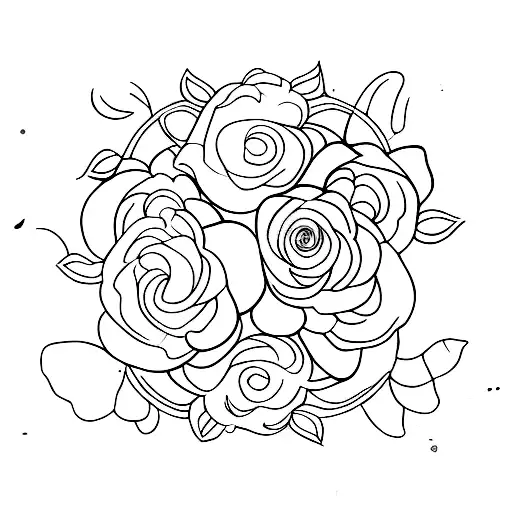 A Floral Triple Moon