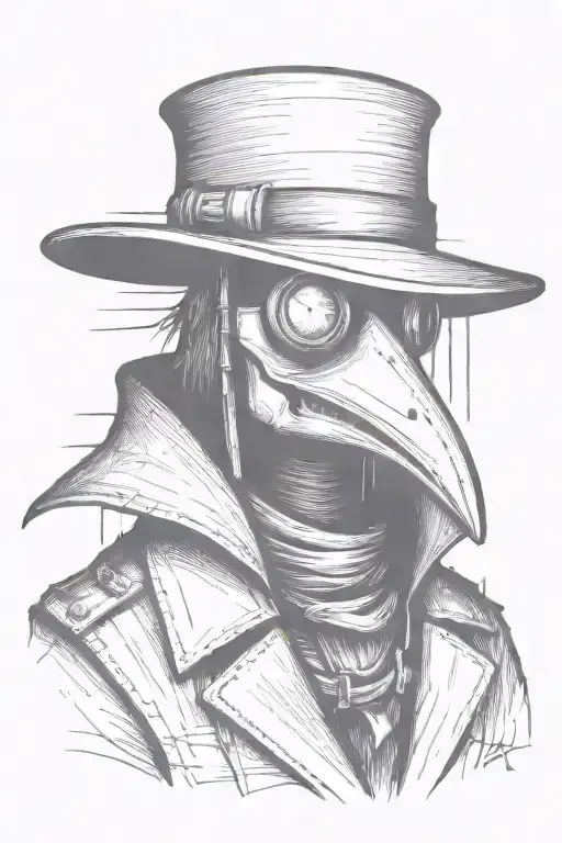 Simple Grafitti Style Plague Doctor