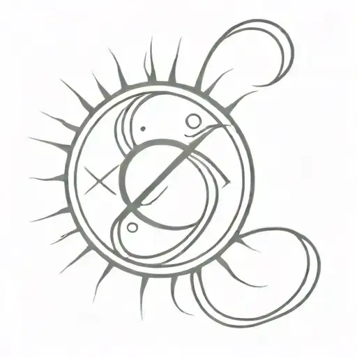 Sun With Infinity Symbol Inside