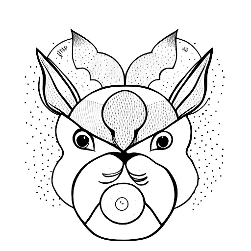 Two Bunnies Looking At The Moon