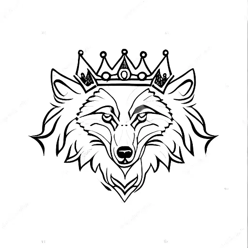 Wolf With Crown