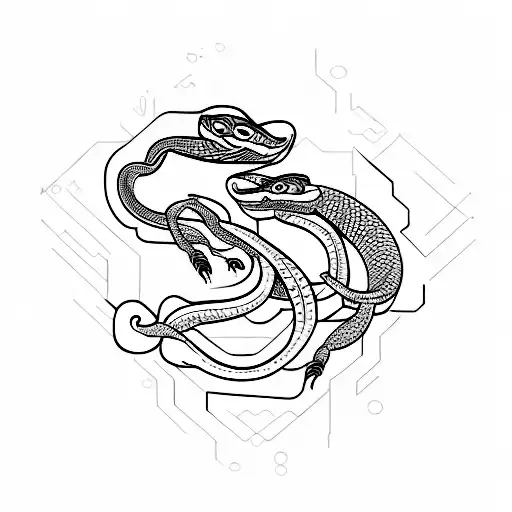 Snake And Scorpion Technopunk