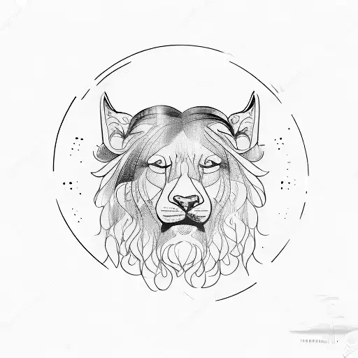 A Minimalist Design Of Avicii's Face Merged With A Serene Waterfall Scene