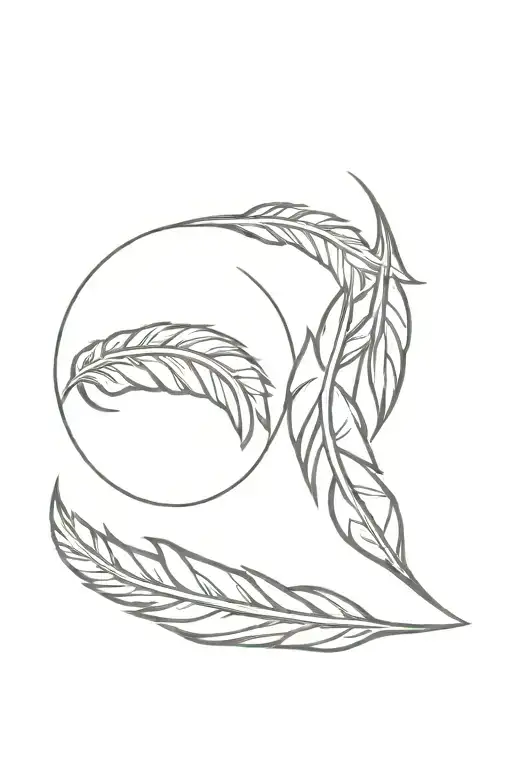 J And G With Feather With Native Art Style