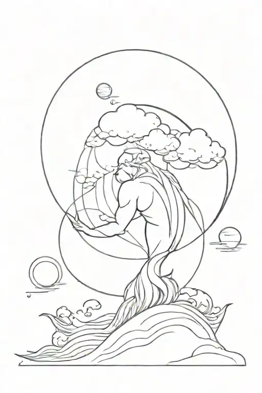 Poseidon Globe Sea Waves