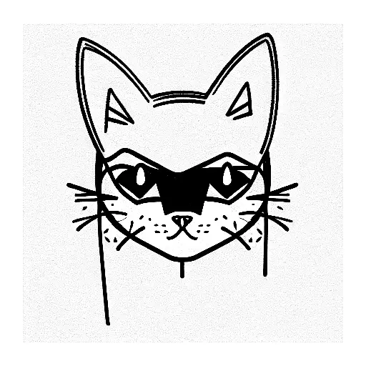 Abstract Cat In Hoodie