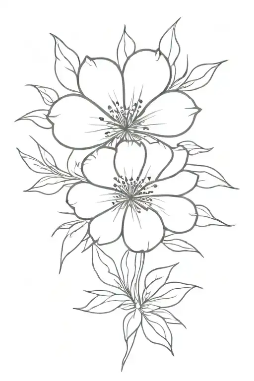 Thin Line Flower