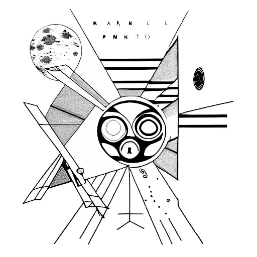 A Minimalist Representation Of The Dark Side Of The Moon Album Cover