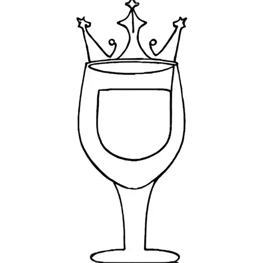 Wine Glass With Crown Fineline