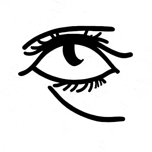 Eyes With Black Horizon In It