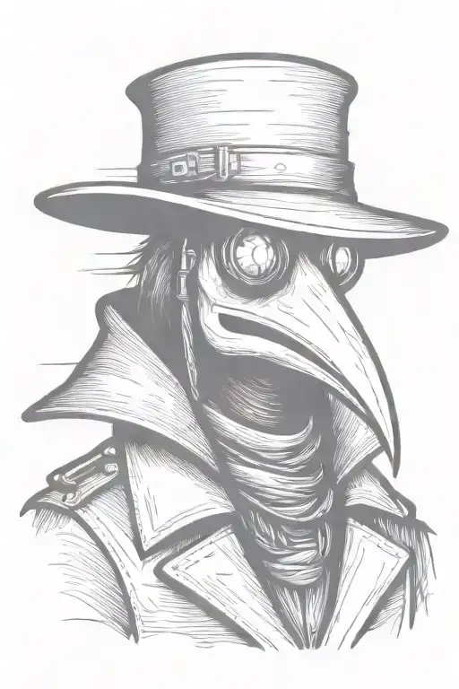 Simple Grafitti Style Plague Doctor