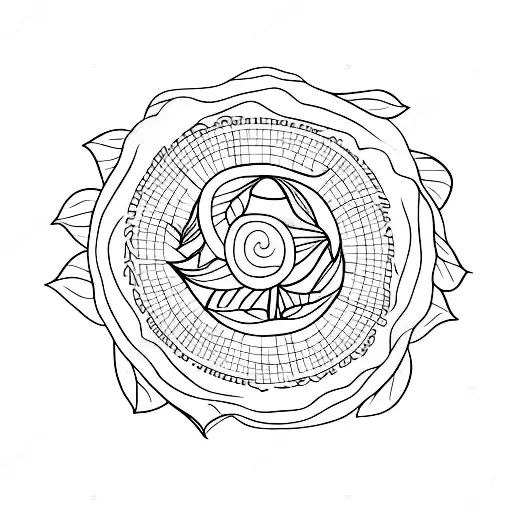 Triqueta In A Circle With Leaves