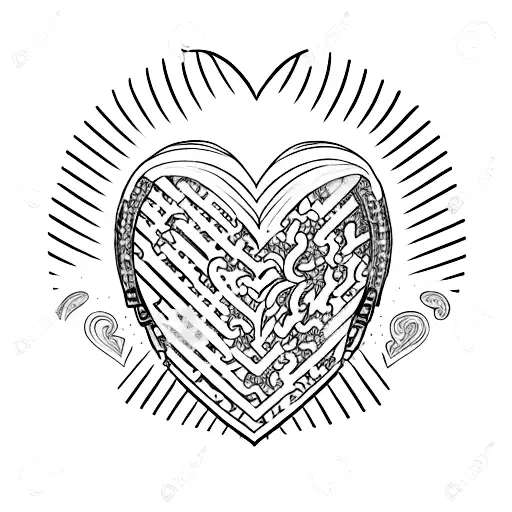 Initial D With A Loveheart In Script