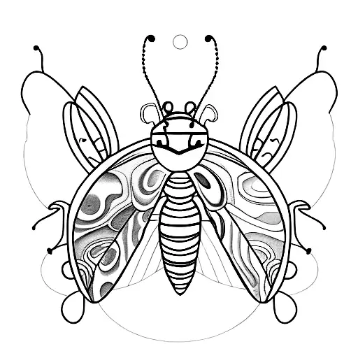 Half Ladybug Half Butterfly