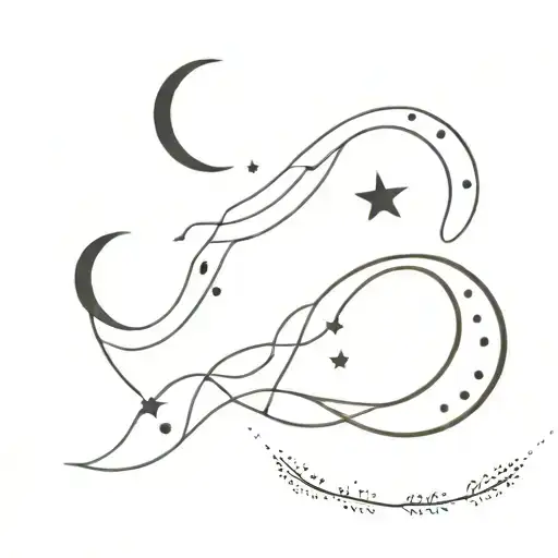 2 Separate Matching Very Small Tatoos With Moon Dots