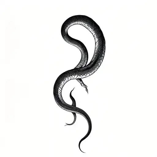 Half Human Half Snake Crawling