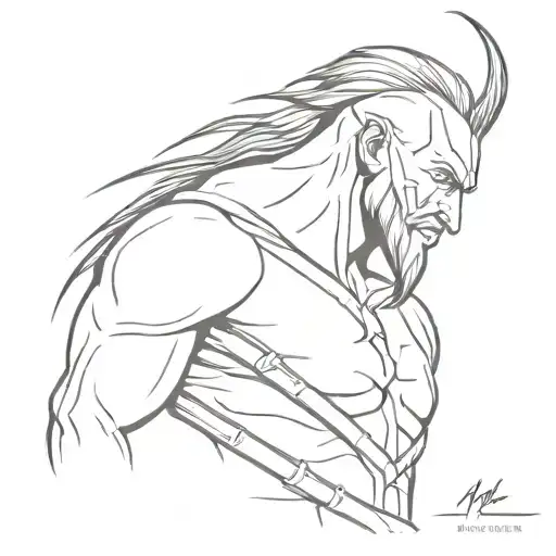 Scar Coverup For Shoulder Of Achilles The Warrior