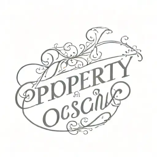 Word 'Property Of Oscar' Written