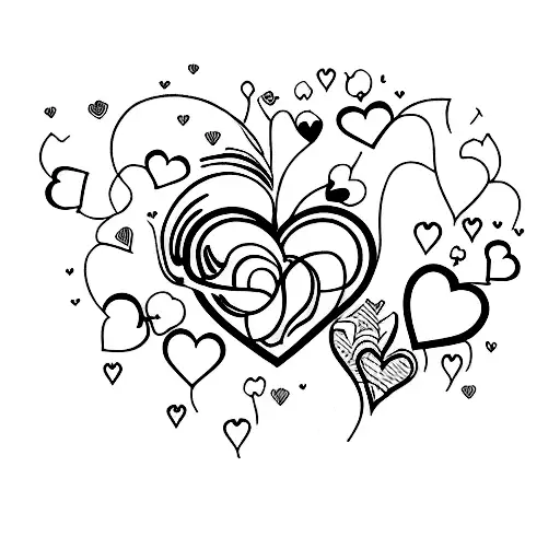 The Word Giovanna With A Heart