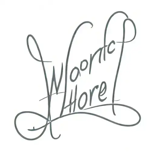 Word 'Whore' Written