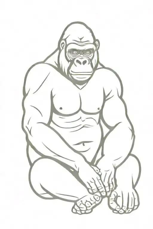Seated Gorilla