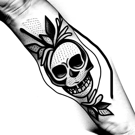 Skeleton Body With Hearts For Eyes