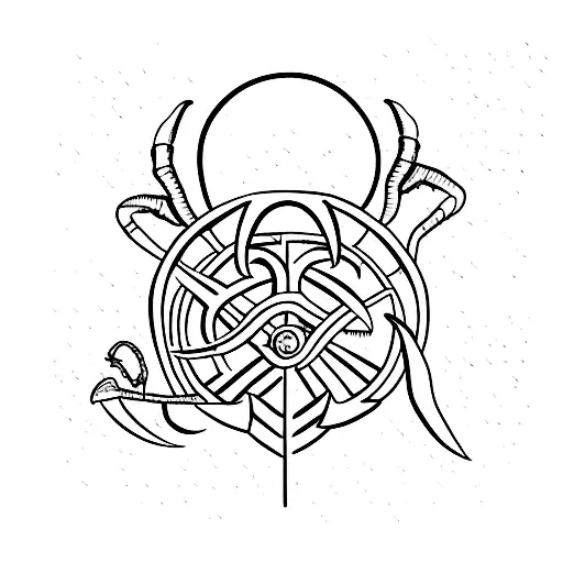 Number 19 With Scorpion