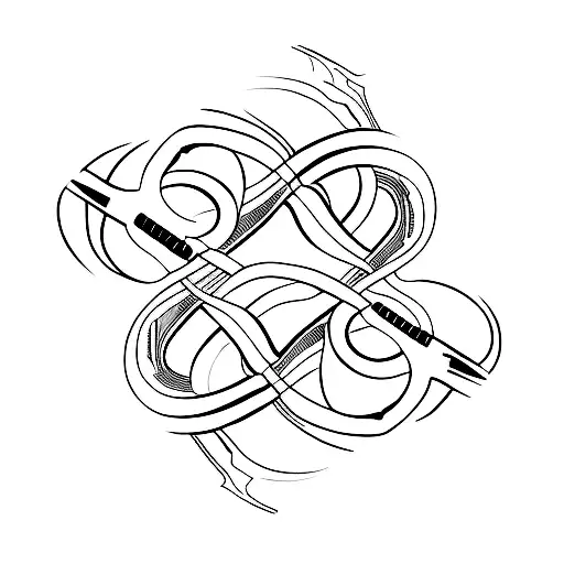 Infinity Symbol And Guitar