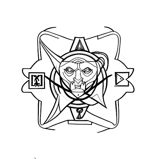 Movie Scene Featuring Atheism Symbol