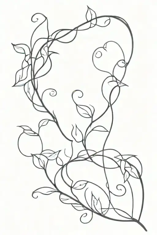 Abstract Vine Growing
