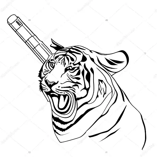 Tiger With Rifle