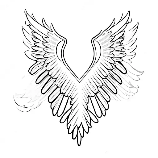 Angel Wings And Halo With Pa Written Underneath