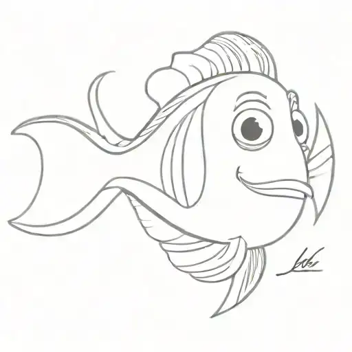 Dory From Nemo And The Word Lele