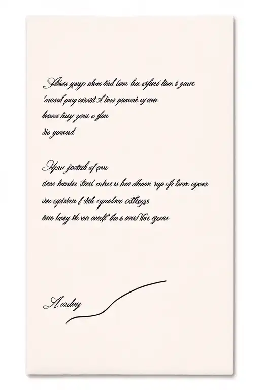 Letter From Brother Who Passed Away