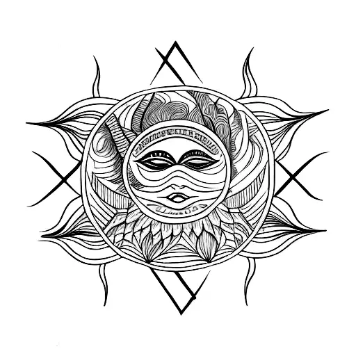 Mestiza Intertwined With Sun