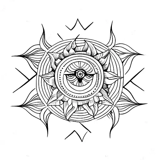 Mestiza Intertwined With Sun