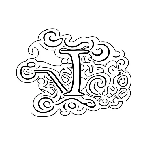 Marijuanas Leaf With The Letter L In It