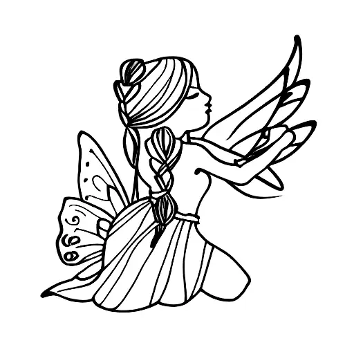 Fairy With Braided Hair