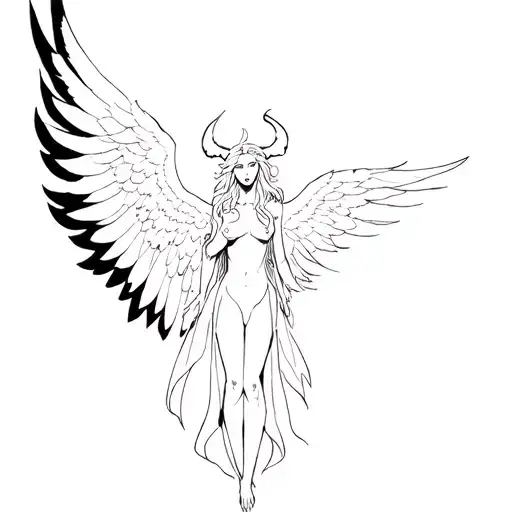 A Fallen Angel Half Demon