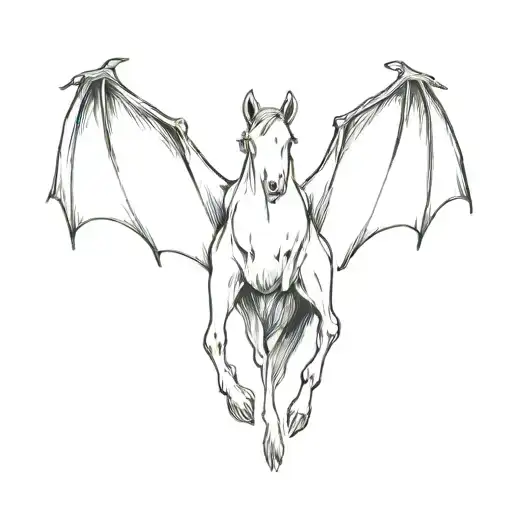 Horse Bat Wings