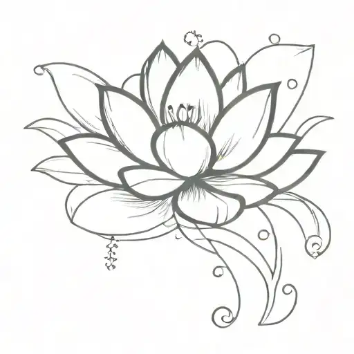 Lotus With Cat Reading Book