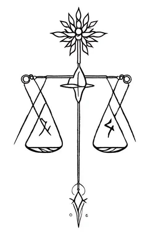 Tattoo For A Girl Zodiac Sign Of The Libra On Which