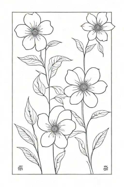 Flower Comics Funny Modern Minimalist