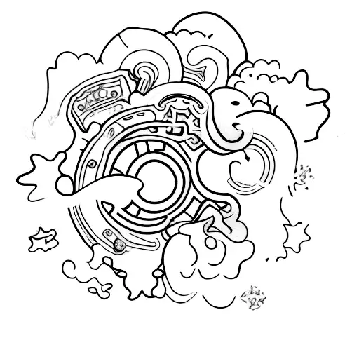 Western Tattoo For Leg