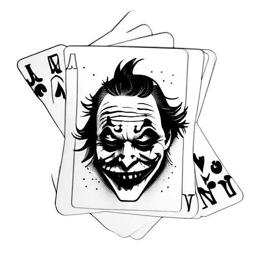 Simple Joker Cards Logo With Color