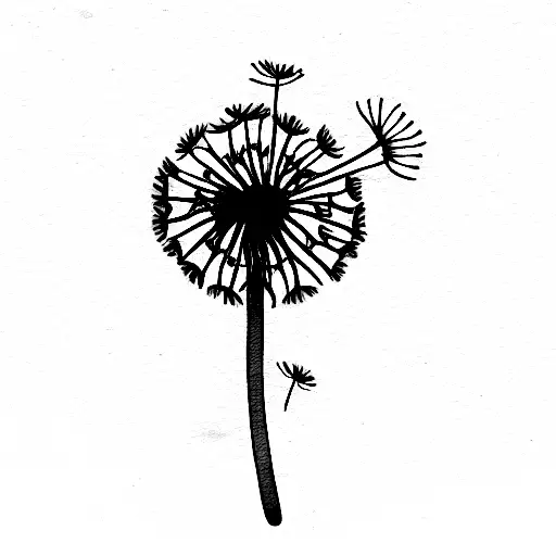 Dandelion With The Name Moonbin Written In The Stem