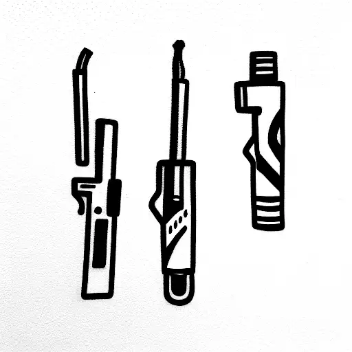 Three Cowboy Ducks Having A Gun Duel