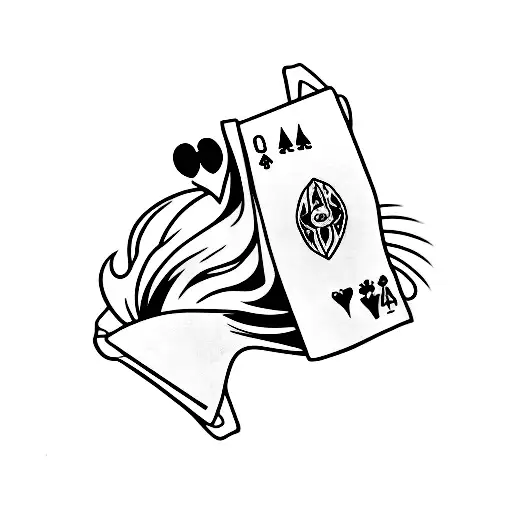 Simple Joker Cards Logo With Color