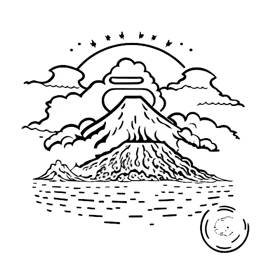 Isle Sun Beach Volcano